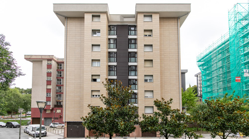 rehabilitación de fachada en Gipuzkoa: fachada sate en Elizasu 6 alza, donostia