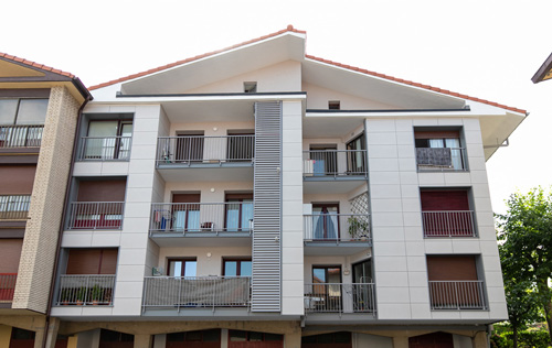 rehabilitación de fachada en el barrio de egia de donostia-san sebastián, gipuzkoa